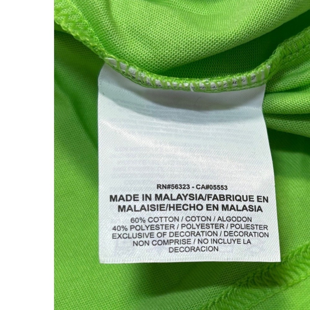 Nike Field General Quarterback Tee Mens Medium Lime 5 Stars 623426-313 Imperfect - Picture 4 of 10